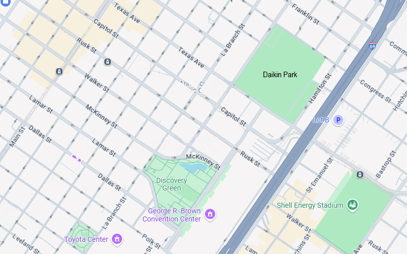 East side of downtown map