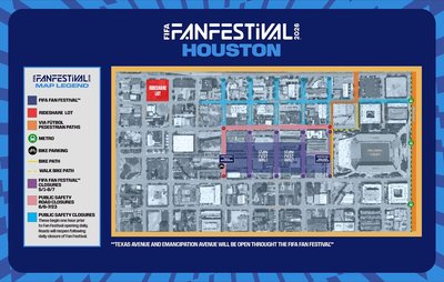 FIFA Fan Festival 2026 Houston Map