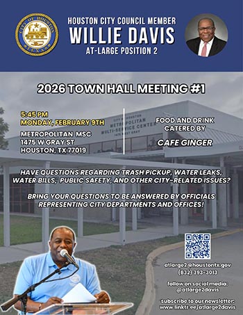 February 9 Town Hall Meeting Flyer