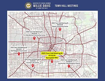 Town Halls Map
