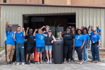 Council Member Kamin with Union Members