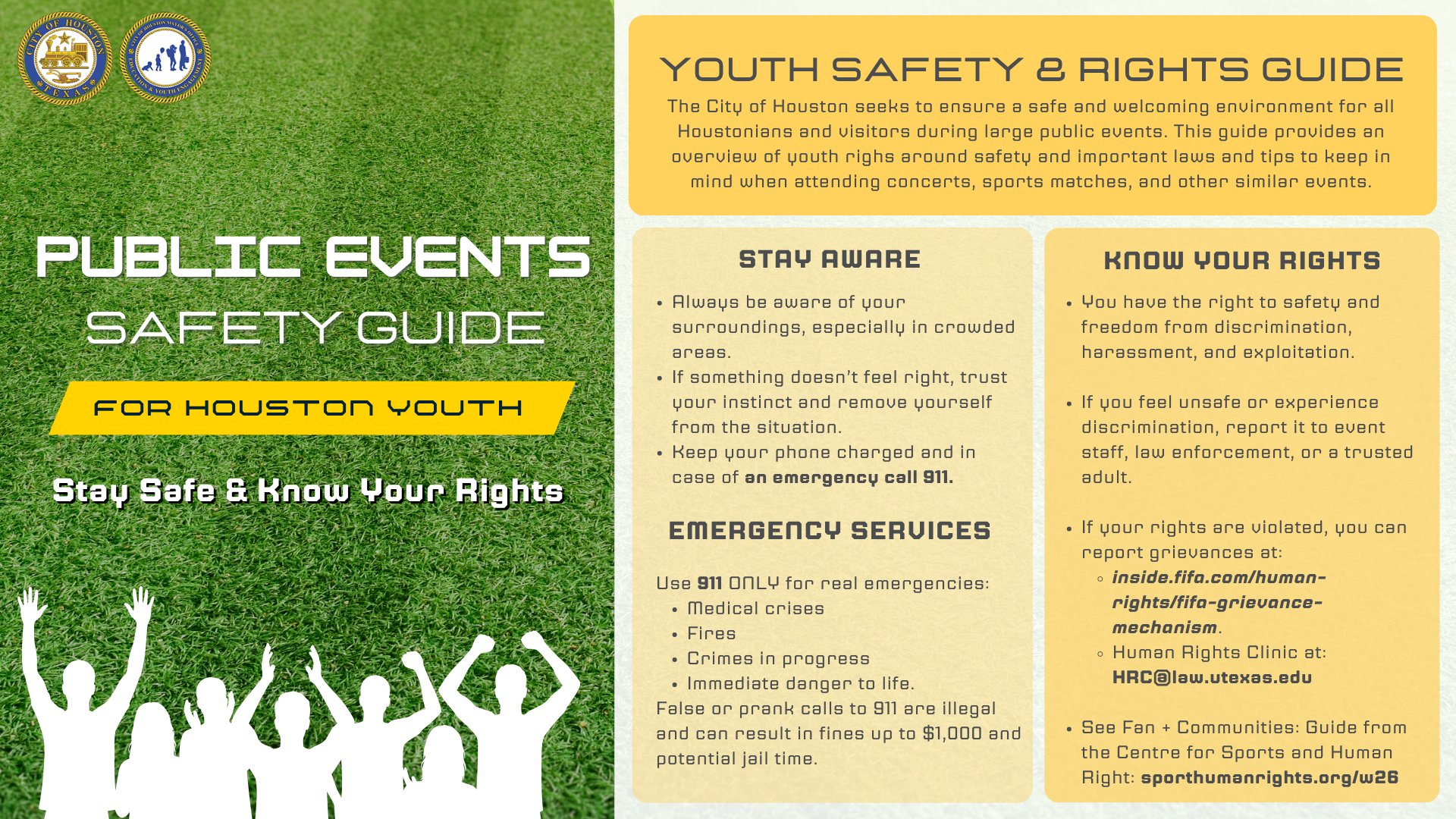 Public Events Youth Safety Guide - Youth Safety & Rights Guide
