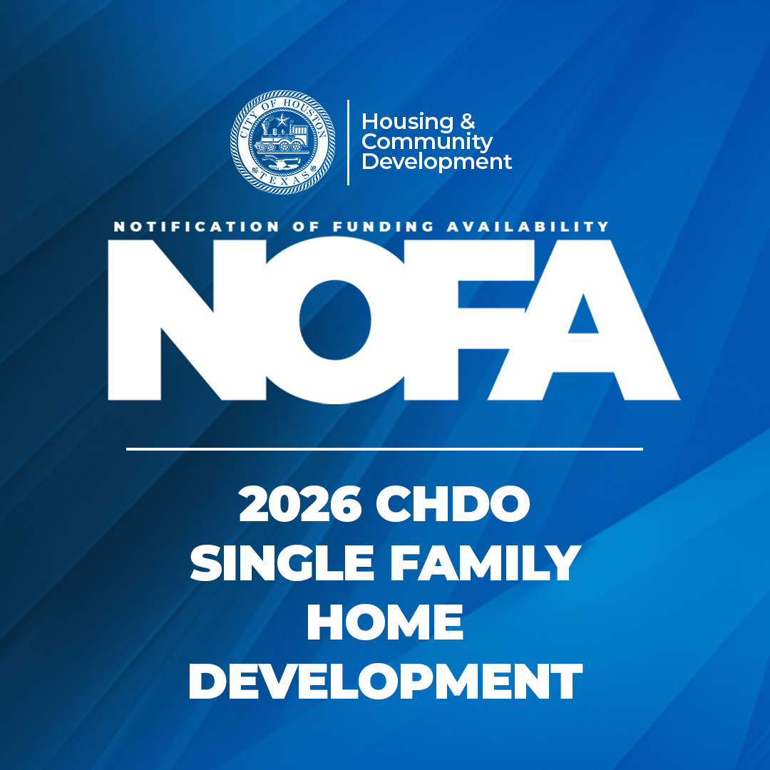2026 Community Housing Development Organization (CHDO) Single Family Home Development NOFA