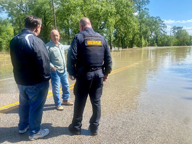 Mayor At A Flooded Street