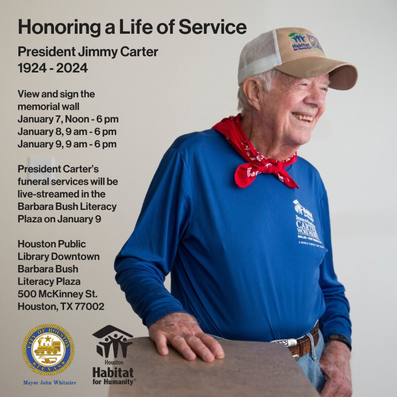 Jimmy Carter Memorial Info