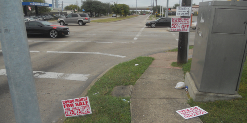 Bandit Sign Removal Graphic