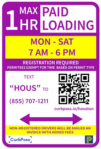 Smart Loading Zone Sign