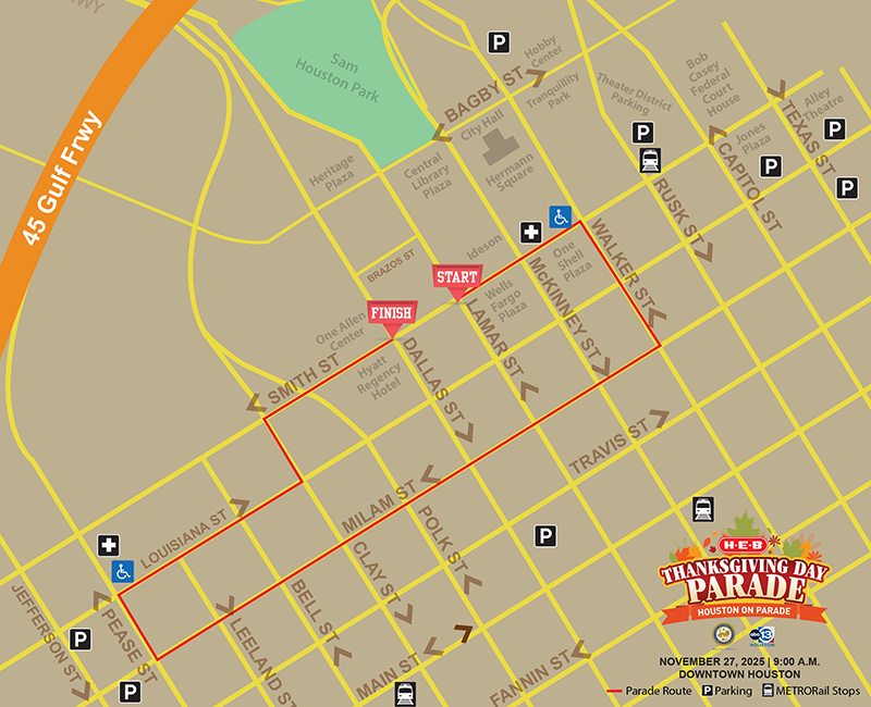 Thanksgiving Parade Route Map