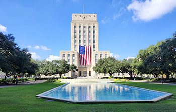 City Hall with American Flag